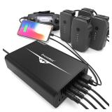 Energen Mavic Pro Battery Charger Hub, DJI Mavic Pro Drone Charger Accessories, Charge 4 Batteries & 2 USB Ports Simultaneously