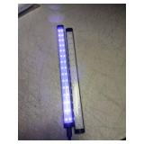 Onforu 2 Pack 10W LED Black Light Bar, 1ft, USB Blacklight Tube, Blacklight Bars with Switch, Black Light for Fluorescent Tapestry Poster, Cabinet, Glow Party, Halloween, Classroom, Body Paint