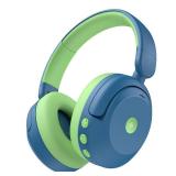 iClever BTH20 Active Noise Cancelling Headphones for Kids, 60H Play Time,Type C Fast Charging, Safe Volume 80dBA, Bluetooth5.4, Award-Winning Kids Headphones Wireless for iPad Tablet Airplane, Blue