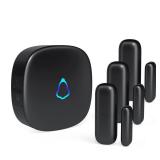 Door Chime, METAK Wireless Door Open Contact Sensor Alarm with 500 FT Range, 58 Chimes and 5 Volume Levels for Business/Store/Home/Office When Entering, 3 Transmitter + 1 Plug-in Receiver