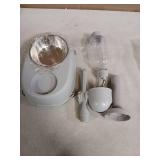 Fhiny Dog Water Feeder Bottle with Stand, Dispenser Automatic Water Food Bowl for Cage Leak-Proof No-Drip Adjustable Raised Pet Slow Water Bottle Dog Kennel Durable Drinker Container