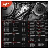 A-Premium Engine Serpentine Drive Belt Compatible with Nissan, Cadillac, Volvo, Infiniti, Porsche, BMW, Fiat, Audi, Ford & Mercury Cars - Pathfinder, SRX, XC60, G35, Cayenne, Macan, 750iL & More