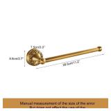 Wall Mounted Bathroom Towel Holder, Bath Towel Hanger Antique Brass Pattern Carving,Brushed Bronze