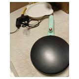 Electric Crepe Maker with Non-Stick Surface Tested Powers On