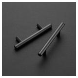 Ravinte 25 Pack 6 inch Cabinet Pulls Matte Black Stainless Steel Kitchen Drawer Pulls Cabinet Handles 3.75 Hole Center