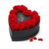 12 Preserved Roses in Heart-Shaped Box - Eternal Love Gift, Long-Lasting Roses for Her - Forever Flowers - Ideal for Valentine