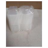 VTMCUI 20 PCS Snack Containers with Lid, Leakproof Dipping Containers with 2 Compartments,Reusable Snack Pack Containers, Portion Control Condiment Container