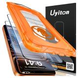 Uyiton Compatible with iPhone 17 Pro Max Matte Screen Protector - Anti-Fingerprint [Easy to Install] Shatterproof Full Coverage Smooth as Silk 9H Tempered Glass Screen Cover, 2 Pack