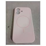 Miracase Magnetic for iPhone 17 Case, Compatible with MagSafe, Integrated Silicone Camera Control Cover, 3.0mm Thicken Shockproof Drop Protection Phone Case for 17,Sand Pink