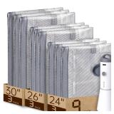 Vacbird 9 Packs Rechargeable Pump Vacuum Bags for Travel Packing, Carry-on Size Vacuum Seal Bags for Luggage and Suitcase Compression, Space Saver for Clothes and Clothing Organization