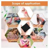 SATINIOR 2 Pairs Compression Wrist Sleeve Compression Wrist Brace Wrist Supports Wrist Wraps Elastic Wristbands for Men and Women Tennis, Tendonitis, Carpal Tunnel (Beige,Large)