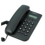 Corded Basic Landline Phone, TelPal FSK/DTMF Simple Caller ID Telephone with LCD Incoming Call Number Display, Small Desk/Wall Mountable Analog Phone for Home Office (Black) - Retail: $16