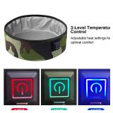 3L Heated Water Bowl for Pets Foldable, Waterproof for Dogs, Cats, Squirrels, Rabbits, Chickens, and Birds Winter Outdoor Use Keeps Water from Freezing in Snowy Weather
