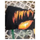 Jack O Lantern Scary Carved Pumpkin Face Halloween Costume T-Shirt Large  - Retail: $18