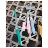 Glass Nail Files Double Side Polish Crystal Fingernail File with Case Manicure Salon Nail Care for Women Girls Pink Green Blue, 240 Grit, 3 Pack - Retail: $6