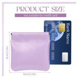 ISKYBOB 4Pcs Mini Squeeze Coin Purse, 3.1in Pouchic Leather Change Purse, Small Coin Purse for Women Car Change Money Bag Travel Wallet Cash Organizer Pouch, Spring - Retail: $8