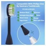 YMPBO Toothbrush Replacement Heads Compatible with Philips One Series Sonicare Battery Toothbrush HY1100/04 BD1002/AZ, 10 Pack Replacement Heads, Soft Bristles, NavyBlue - Retail: $10