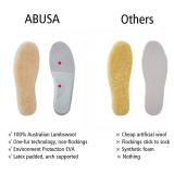 ABUSA Sheepskin Insoles Women
