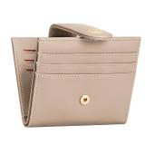 GEEAD Small Wallets for Women Slim Bifold Credit Card Holder Minimalist Zipper Coin Pocket