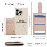 GEEAD Small Wallets for Women Slim Bifold Credit Card Holder Minimalist Zipper Coin Pocket