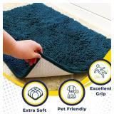 Muddy MatÂ® Shown on TVâSuper Absorbent Microfiber Dog Door Mat for Muddy Paws, Non-Slip Washable Pet Rug, Quick Dry Chenille Entryway Carpet, Machine Washable Indoor Outdoor matâAtlantic 