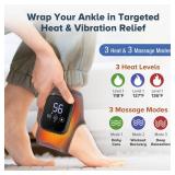 2 Pack Cordless Ankle Massager for Pain Relief, Ankle Heating Pads for Pain, Heated Ankle Massager for Pain, Rechargeable Feet Heating Pads, Feet Massage, 3 Heat Levels, 3 Massage Modes - Retail: $40
