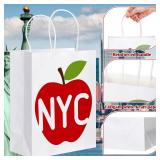 Kolldenn 12 Pack NYC Gift Bag New York City Souvenirs NYC Theme Bags with Handles 8.3