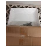 Czlizdyt Long Melamine Serving Platter, 17.3x8x1.5 inch Rectangle Serving Trays for Party, Long Serving Platters Plates for Appetizer, Charcuterie, Bread, Fruit, Dessert, Set of 2, White - Retail: $30