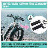 Kamrexi 20X Full Twist Throttle Grip for Ebike 12V-72V Twist Throttle Electric Bike, Mountain Bike Scooter, with Waterproof Connector - Retail: $14