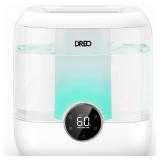DREO 6L Top Fill Humidifiers for Bedroom, 60H Runtime 28 dB Quiet Supersized Cool Mist Air Humidifiers for Large Room, Baby Nursery, Plant, Indoor, Night Light, Easy to Clean, Precise Humidity Control