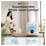 DREO 6L Top Fill Humidifiers for Bedroom, 60H Runtime 28 dB Quiet Supersized Cool Mist Air Humidifiers for Large Room, Baby Nursery, Plant, Indoor, Night Light, Easy to Clean, Precise Humidity Control