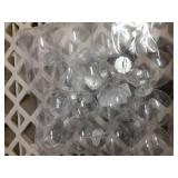 16 pcs Hanging Clear Plastic Fillable Ornaments, 2.36\" DIY Christmas Balls Craft Ornaments for Christmas Tree, Halloween and Wedding Birthday Party Decorations, Creative Gifts (60 mm) - Retail: $10