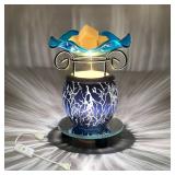 MISSING HOLDING PLATE HUNANBANG Electric Scented Wax Warmer with Auto Off Timer - Candle Wax Melt Warmer Fragrance Wax Burner (Lightning-Blue) - Retail: $17