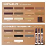 Laminate Floor Repair Kit with Heat Pen, 11 Color Wood Vinyl Floor Furniture Repair Kit Linoleum Repair Hard Wax Touch Up Marker Cover Scratches, Stains, Cracks, Holes for Door, Cabinet, Table. - Reta