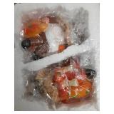 upbema Fall Thanksgiving Gnome Figurines 2 PCS Autumn Harvest Pumpkin Decorations Tabletop Home Decor Indoor Holiday Collectible Statue for Women Men Kids