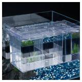 Pawfly Aquarium Breeding Box Fish Tank Hatchery Incubator Acrylic Breeder Box for Aggressive Fish Guppy - Retail: $20