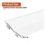 Elvone Garage Door Seal Top and Sides, 40 FT Universal TPE Weather Stripping Trim Weatherproofing Seal with Nails and Lids in White - Retail: $30