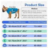 MIGOHI Dog Anxiety Relief Coat,Comfort Anxiety Vest for Dogs,Adjustable Dog Anxiety Calming Wrap for Fireworks,Thunderstorm,Travel,Separation,Anxiety Jacket for Large Dogs,L,Blue - Retail: $27