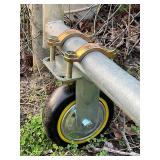 Gate Wheels for Metal Tube Gate - 6\" Farm Gate Wheel for Metal Swing Gate Fence Support - 1 Pack - Retail: $24
