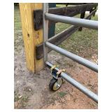 Gate Wheels for Metal Tube Gate - 6\" Farm Gate Wheel for Metal Swing Gate Fence Support - 1 Pack - Retail: $24