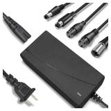 Cordro 42V 2A Charger Universal 5 Plugs Replacement for 36V Lithium Battery, Compatible with Razor/Gotrax/ninebot/Jetson/Voyage Power Adaptor Supply Cord - Retail: $15