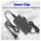 Cordro 42V 2A Charger Universal 5 Plugs Replacement for 36V Lithium Battery, Compatible with Razor/Gotrax/ninebot/Jetson/Voyage Power Adaptor Supply Cord - Retail: $15