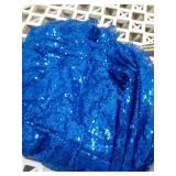 Oumrdeo Womenâs Ruched Bodycon Dress Sexy Long Sleeve Square Neck Going Out Dress Blue L - Retail: $9