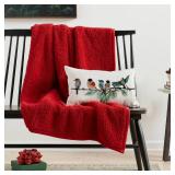 RABUSOFA Christmas Pillow Covers 12x20 Inch Birds Christmas Decorations Christmas Winter Lumbar Throw Pillow Cases Xmas Outdoor Birds Decor Decorative Pillows for Couch Holiday Teal - Retail: $154