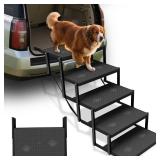Dog Stairs for Car, Dog Steps for Car with Upgraded Load-Bearing Capacity, Dogs Stairs for Large Dogs, Pet Steps, 5 Steps - Retail: $47