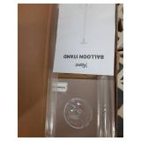 YALLOVE Clear Acrylic Tabletop Balloon Stand Kit, 15.75 Inch 4 pack Balloon Stick Holder with Base for Table Top Centerpiece Party Decoration (Balloons Not Included) - Retail: $20