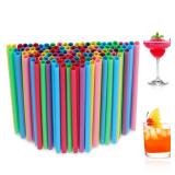 [100 Pcs] Colorful Disposable Cocktail Short Straws - 5.12