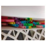 [100 Pcs] Colorful Disposable Cocktail Short Straws - 5.12