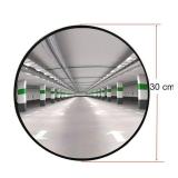 Traffic Curved Convex Wide Angle Mirror, 30 cm / 12\", Unbreakable for Road Safety Shop Security with Adjustable Wall Fixing Bracket - Retail: $30