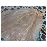 3 Layers Tutus for Women Adult, Classic Elastic Tulle Tutu Skirts Gold or Silver Foil Printed Tutu for Halloween Party Running Gold - Retail: $15